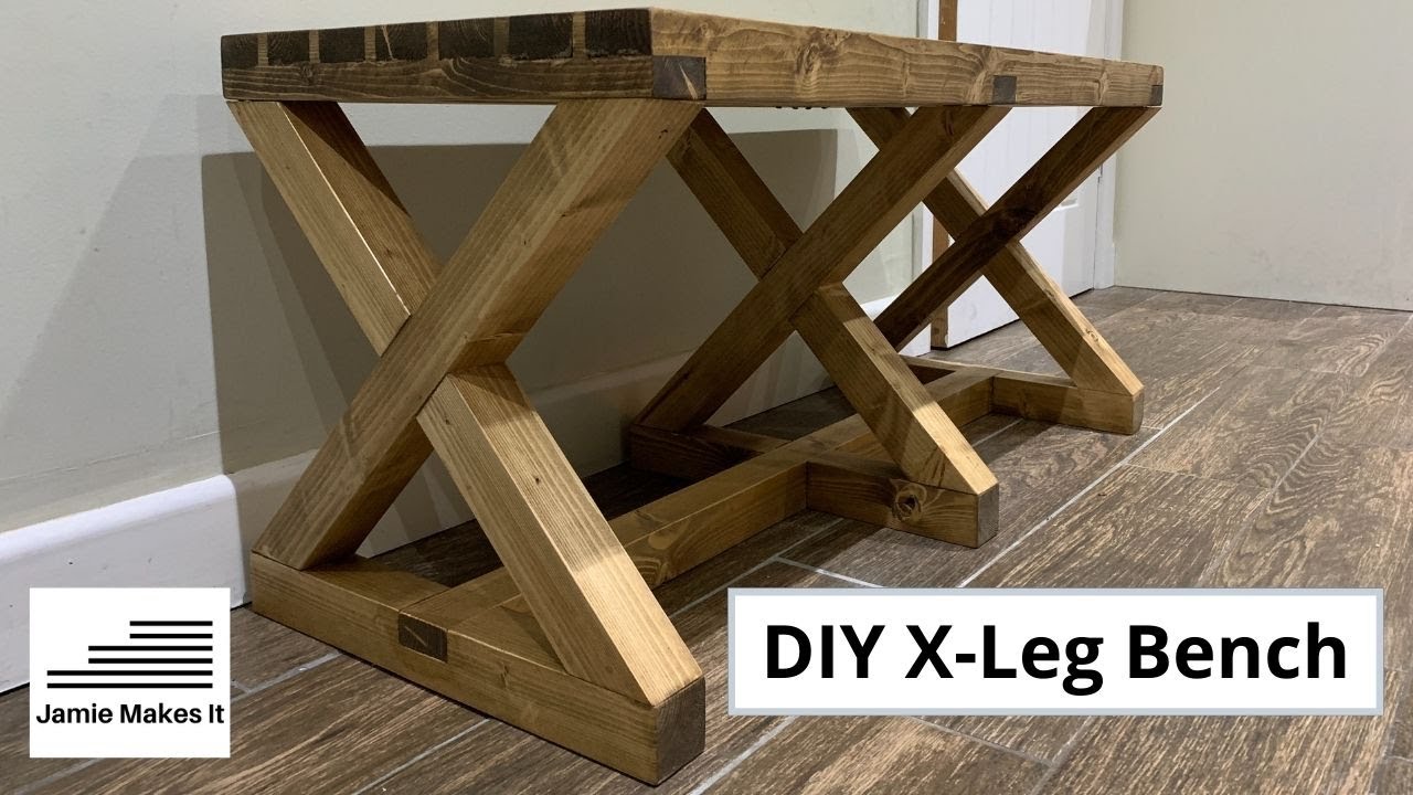 X Leg Bench DIY UK #KPWBCC2020