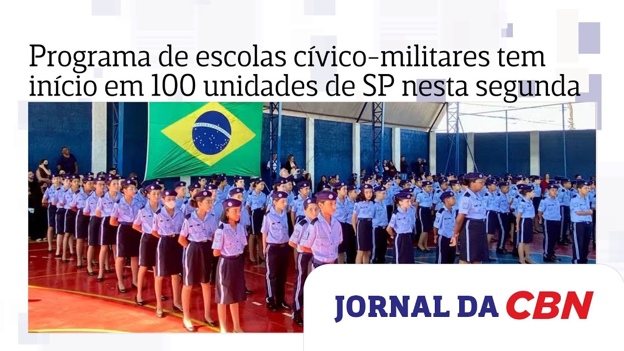 Volta às aulas: programa de escolas cívico-militares tem início em 100 unidades de SP nesta segunda