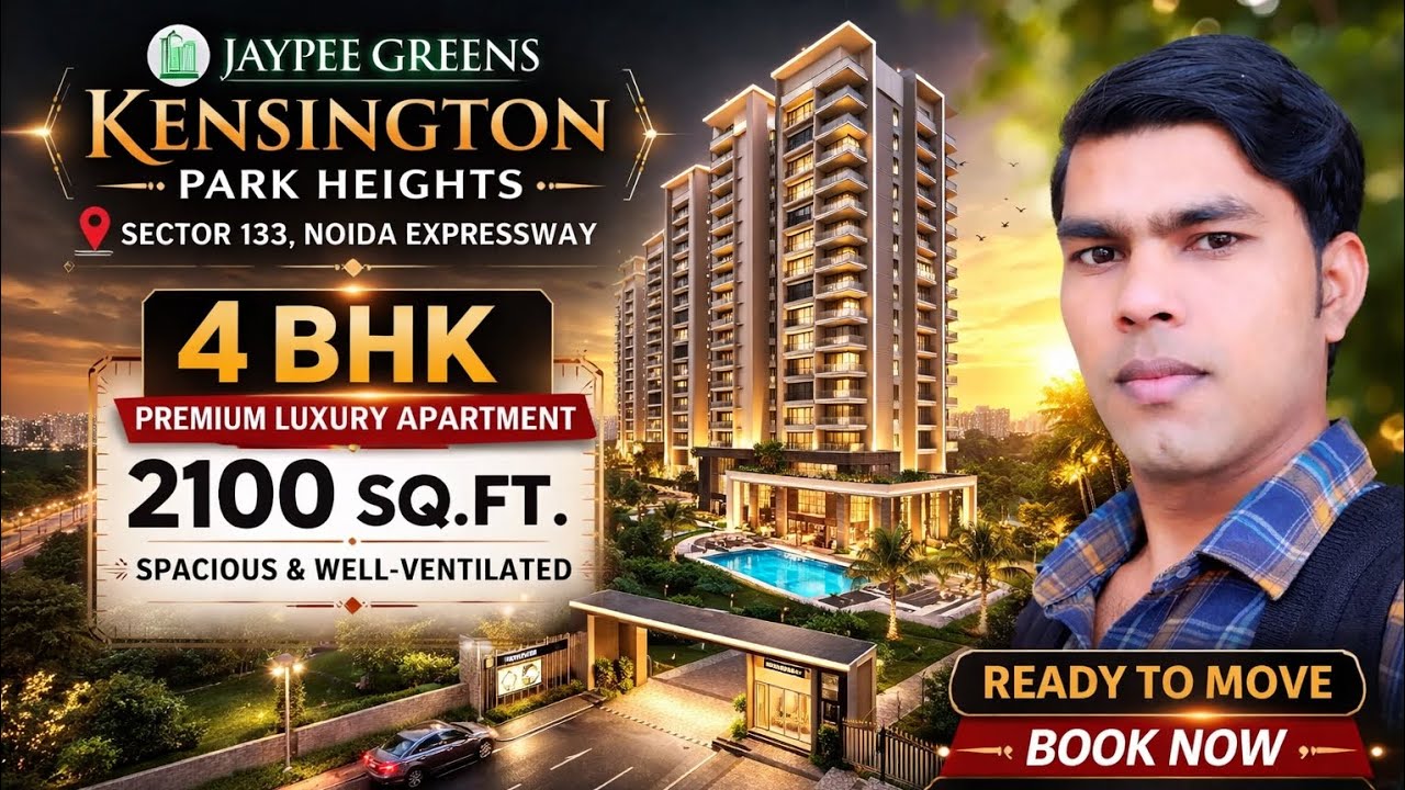 4 BHK Luxury Apartment – 2100 sq ft | Jaypee Greens Kensington Park Heights, Sector 133, Noida 