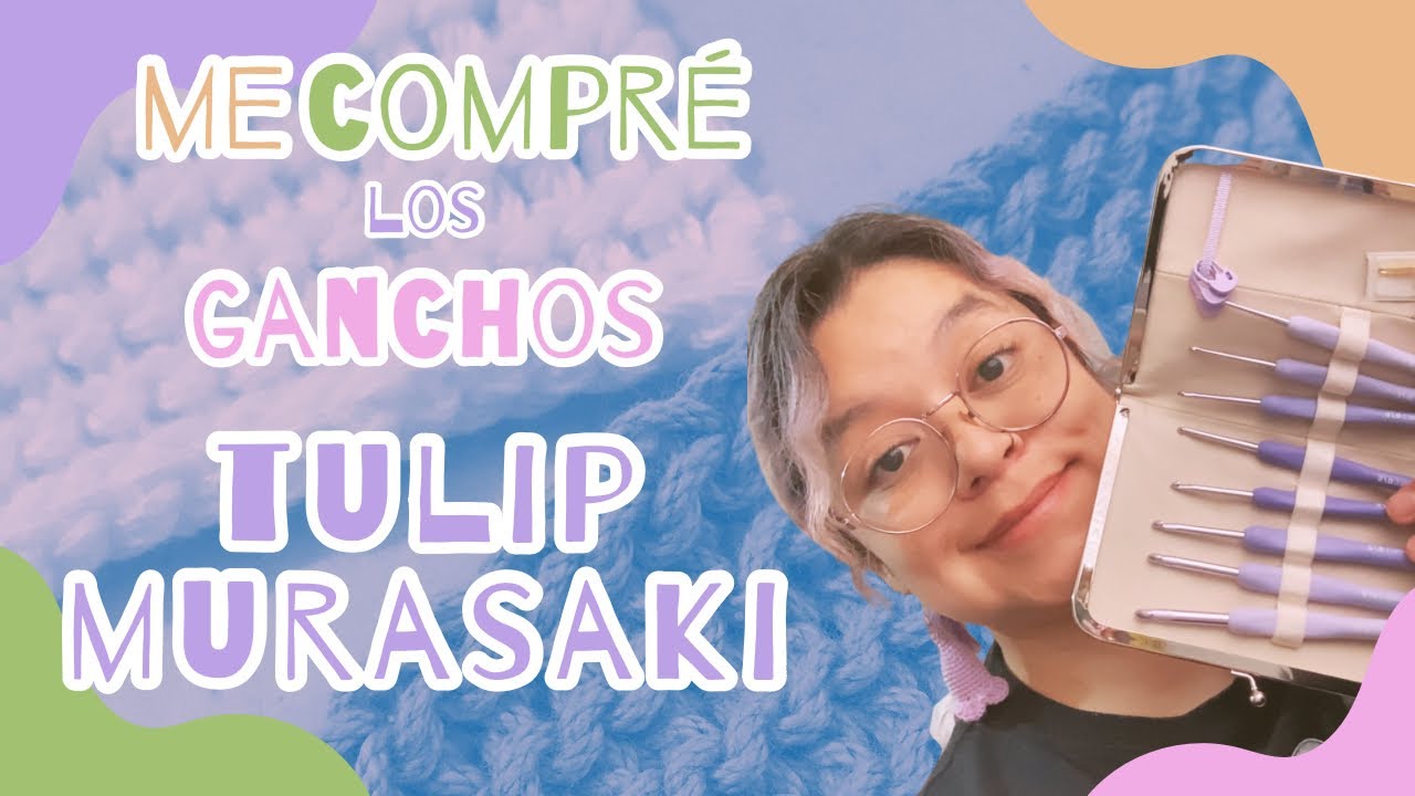 Probando los  nuevos Tulip Etimo Murasaki ♡ Ganchos de crochet ☆
