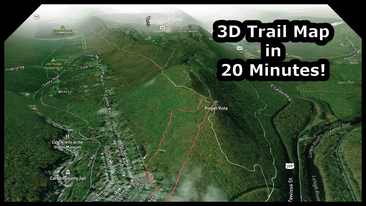 How to Make a Trail Map - Free, Easy, Fast, and 3D