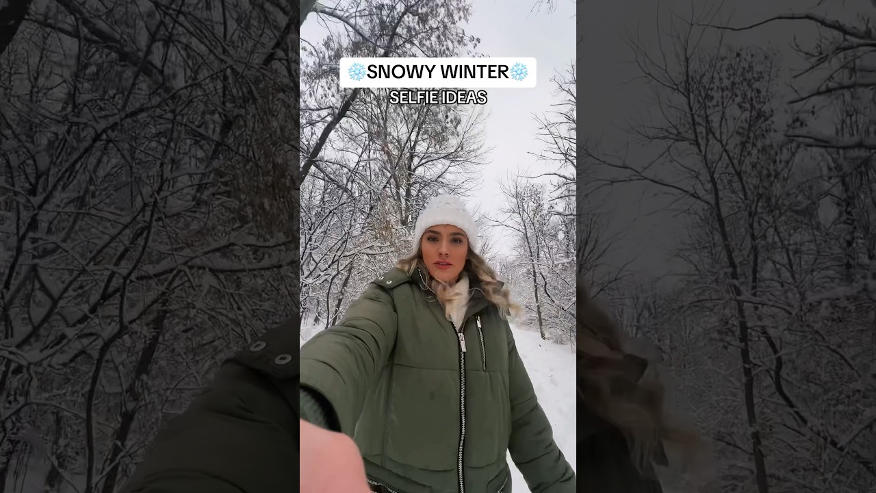 snowy winter selfie ideas!🤍❄️ #shorts #winter #aesthetic #snow #selfie