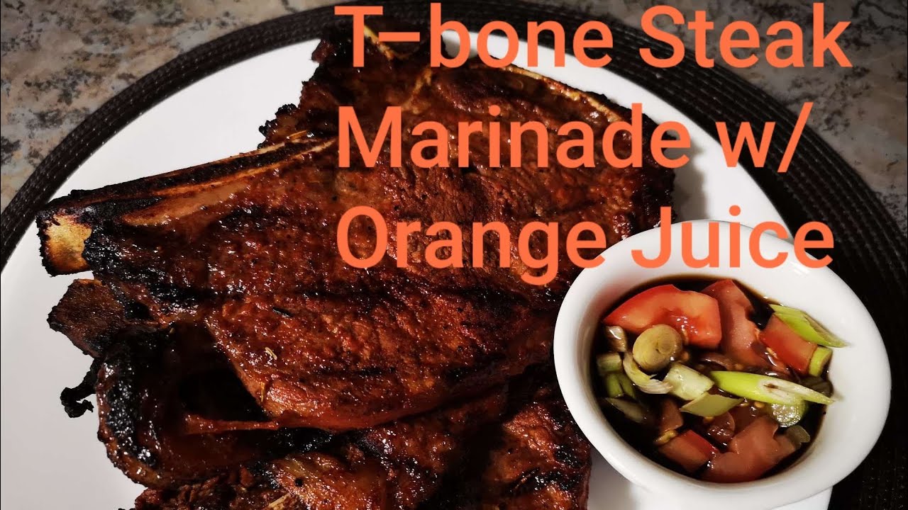 I Used ORANGE JUICE to Marinate T-Bone STEAK || Amazing Result #60