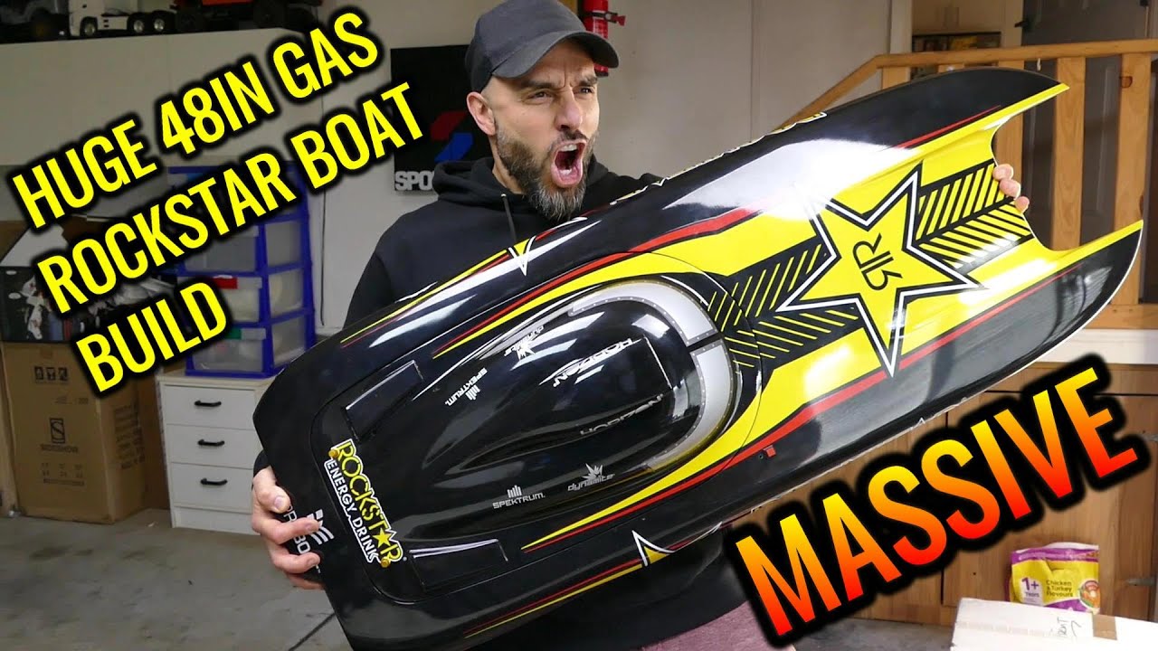 GAS POWERED 48-INCH PROBOAT ROCKSTAR CATAMARAN WITH 30CC OMEN RACE ENGINE BUILD - Part 1