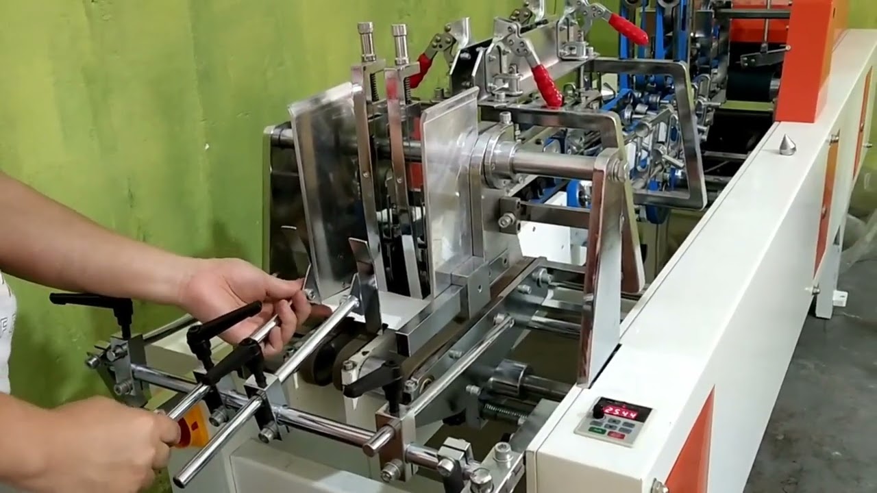 How to operate mini folder gluer ZH-500 gluing machines
