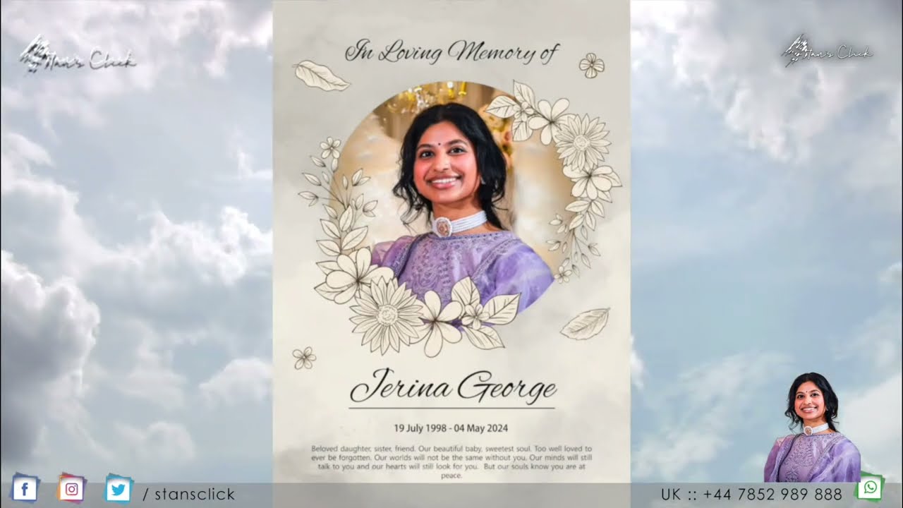 in loving memory of Jerina George Funeral Viewing - 22 - 05 - 2024 - 4k Live Streaming - Stansclick