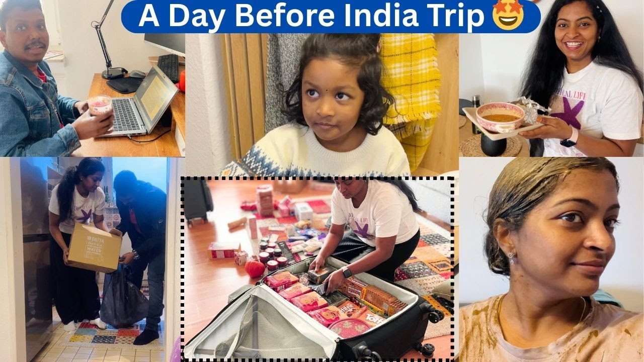 இந்தியாவுக்கு கிளம்பியாச்சு😍Most awaited Trip of the year 🥰A day before India Travel 🤩Tamil Vlog😇
