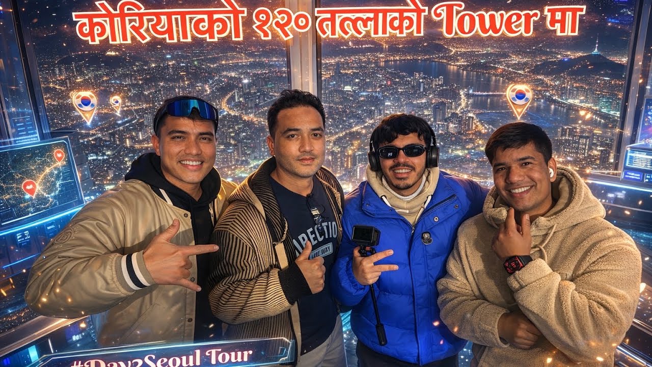 १२३ तल्ले Tower मा  पनि घुमियो है🤗//Southkorea//Basantaghimire