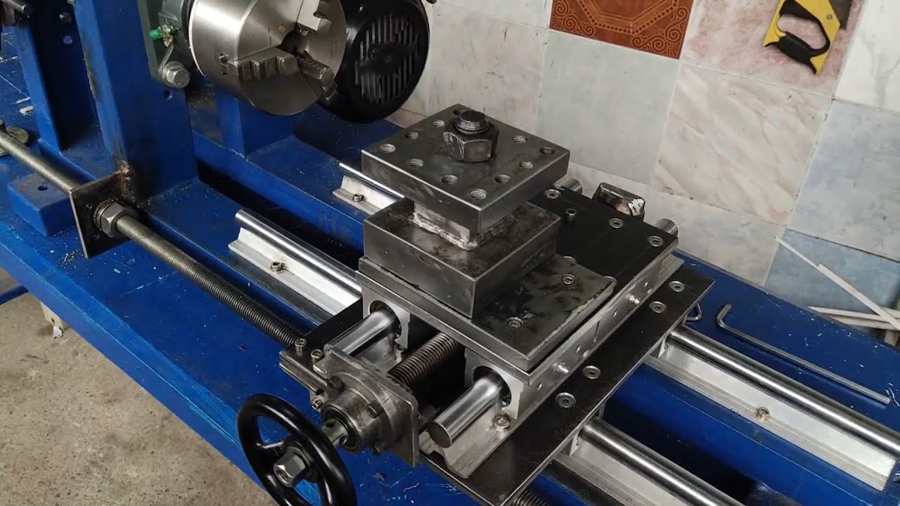Homemade Lathe Part_2 making X-axis.
