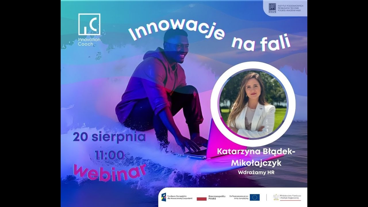 Webinar Innovation Coach na Fali/ 20 sierpnia 2025 r.