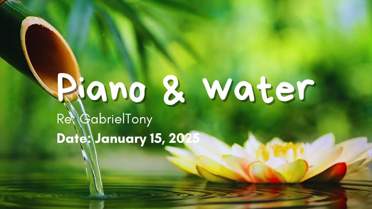 No Ads Healing Music for Anxiety Relief - Relaxing Piano and Water Sounds for a Calm Mind