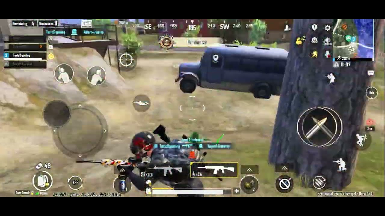 1 vs 4 No Heal 💀 | Solo vs Squad BGMI Clutch