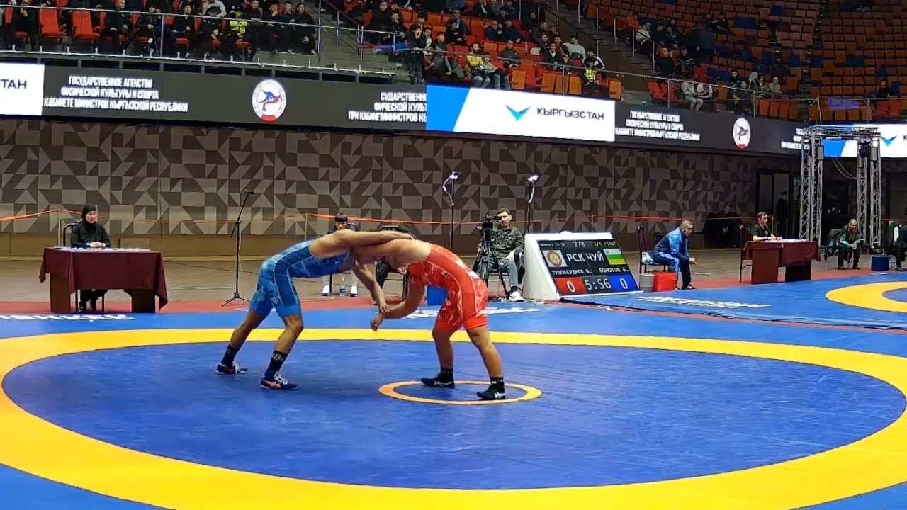 ВОЛЬНАЯ БОРЬБА. ЧЕМПИОНАТ КЫРГЫЗСТАНА-2026. 79 кг 1\4 Жакшылык Байташов-Максат Табалдиев
