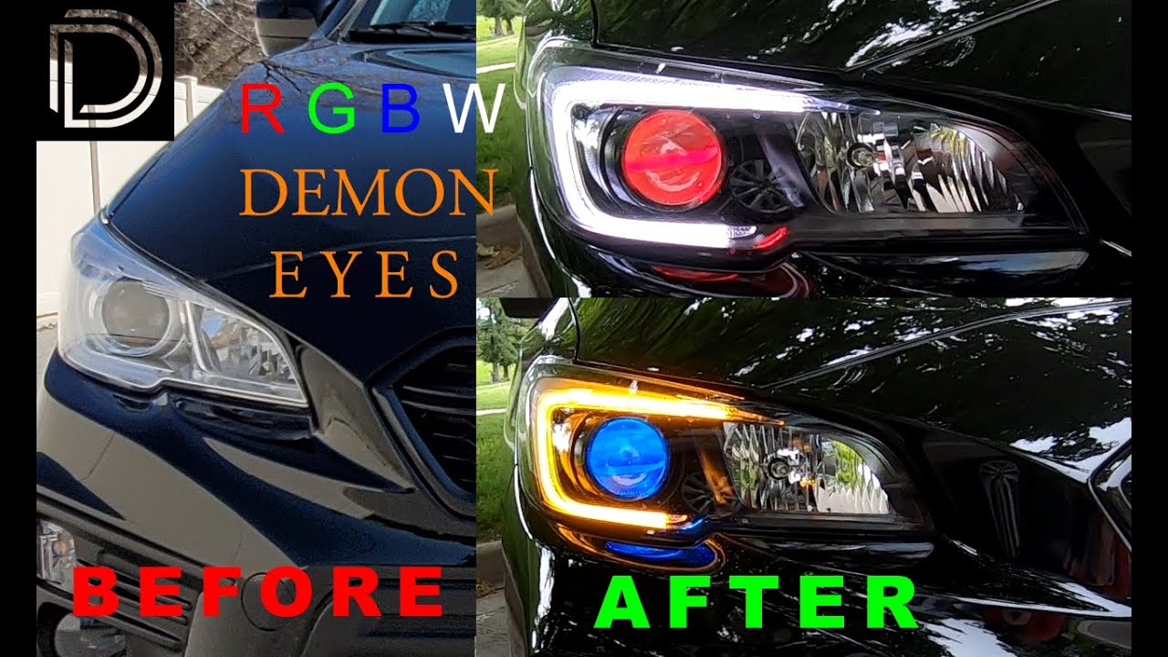 2018 WRX RGBW Diode Demon Eyes + Mods