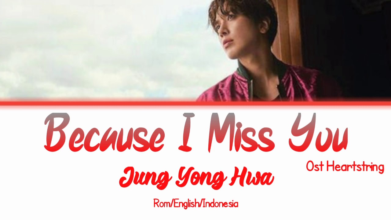 Jung Yong Hwa Because I Miss You Lyric/Engsub/Indosub