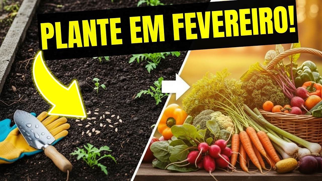 10 Cultivos que você DEVE Plantar em Fevereiro Para Colher MUITO Mais