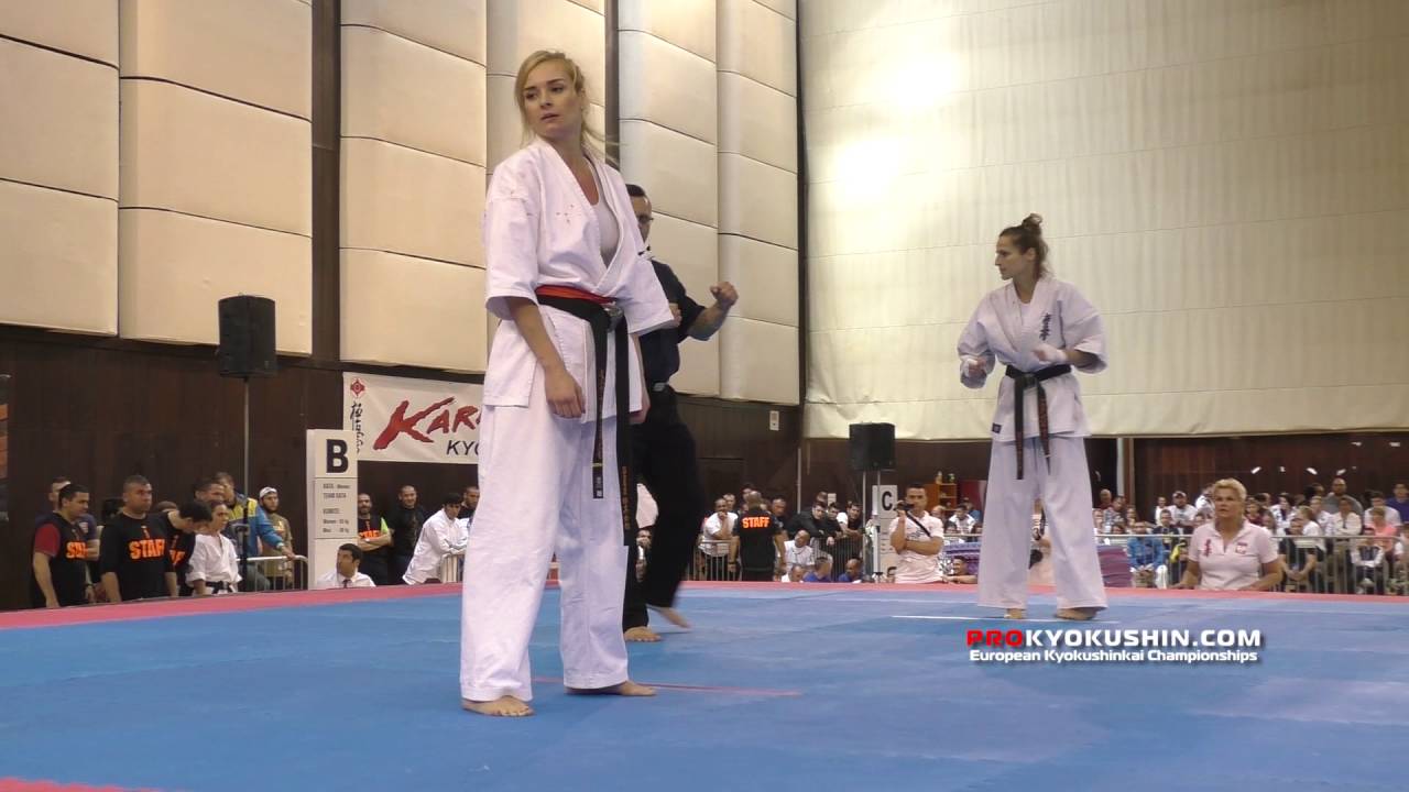 IKO EC 2016, fight for 3 place, -55 Agata Zjawinska (Poland) - Sylwia Jocz (Poland, aka)
