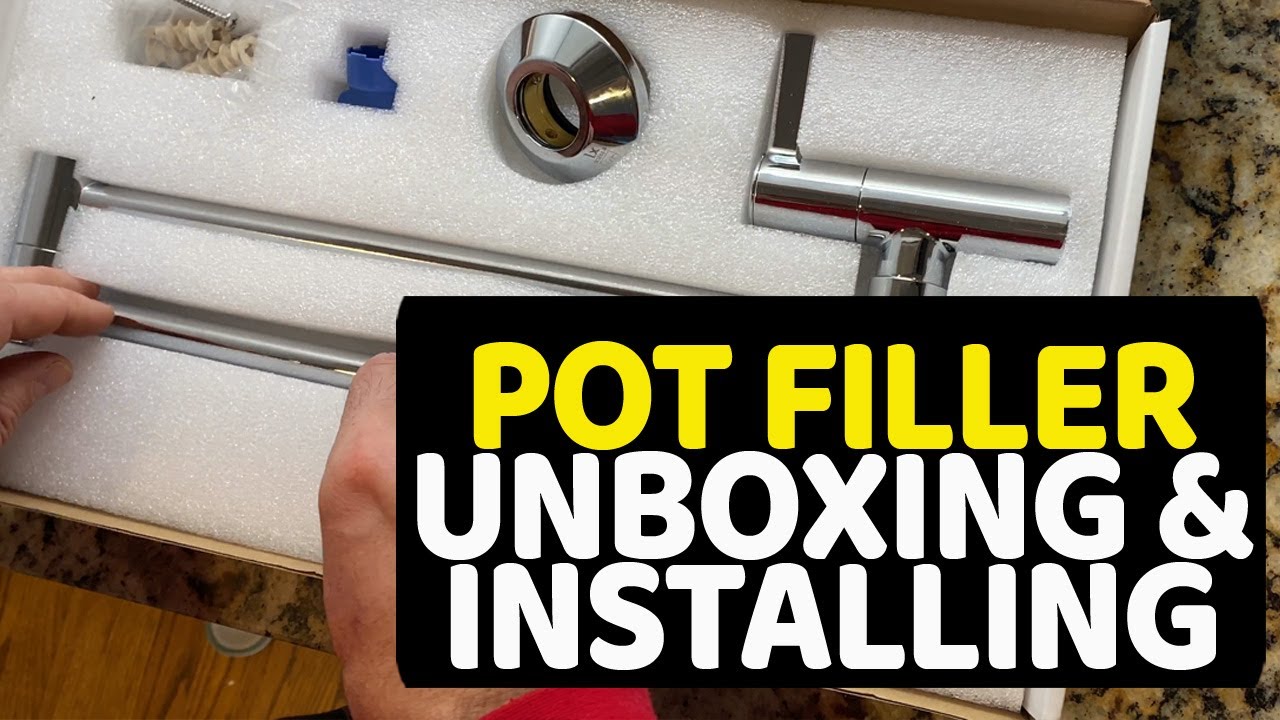 Unboxing & Installing Luxier BC KTS17 TC Wall Mounted Pot Filler