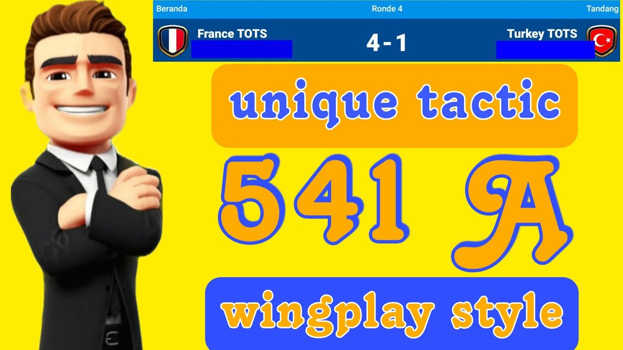 OSM TACTIC 2023 : UNIQUE TACTIC 541A WINGPLAY STYLE