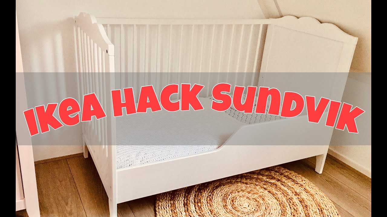 IKEA Hack Sundvik kinderbedje. diy convert to toddler crib