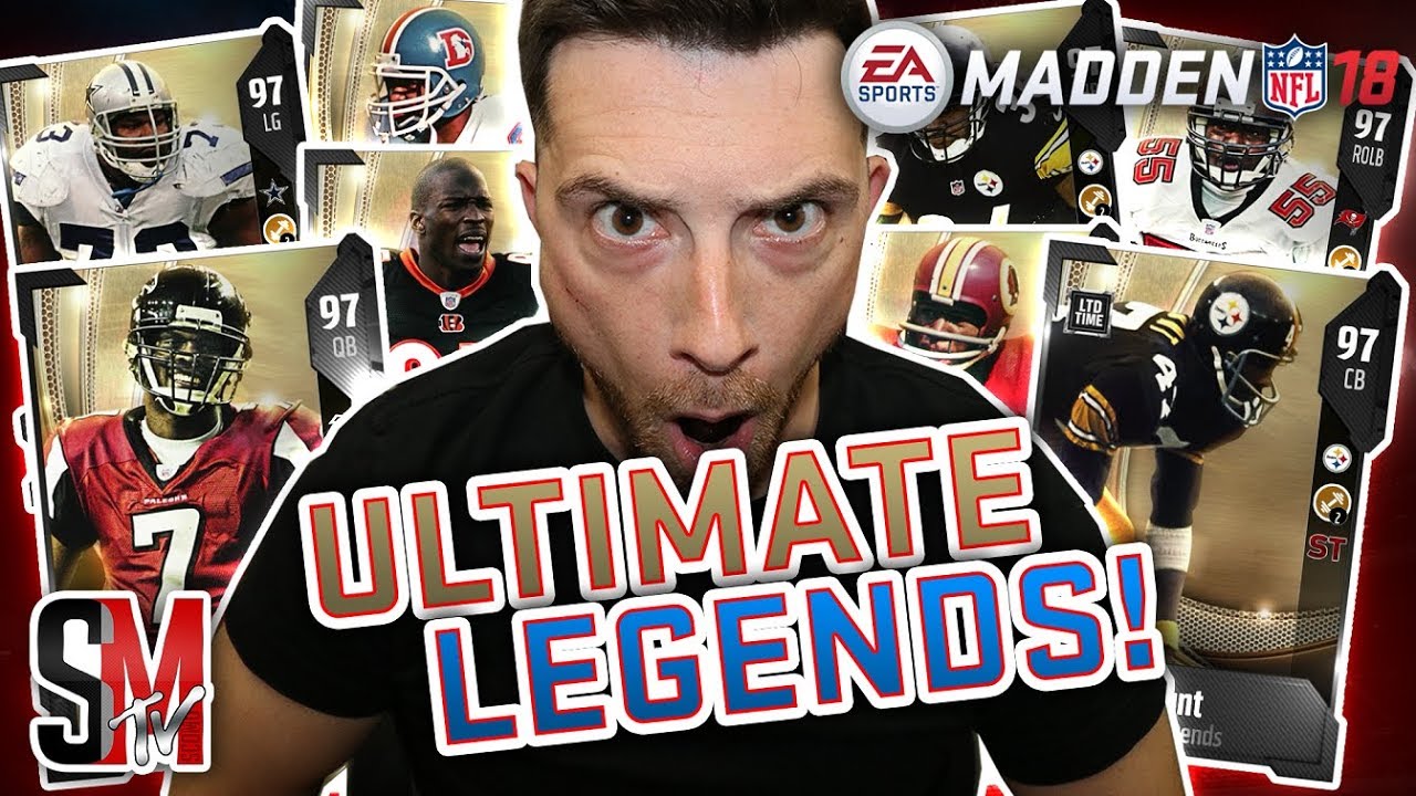 ULTIMATE LEGEND MADNESS! 10 New Ultimate Legends! - Madden NFL 18 Pack Opening