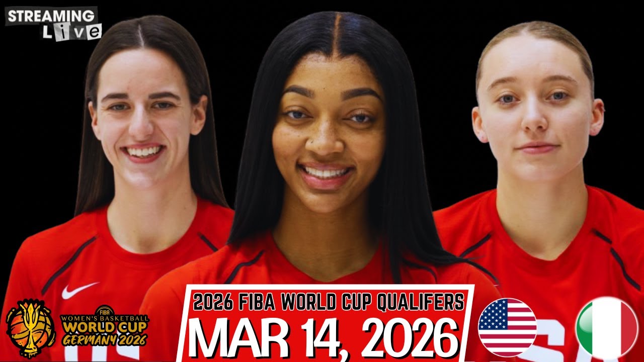 (LIVE) Angel Reese Caitlin Clark Paige Bueckers | USA vs Italy FIBA Women’s World Cup Qualifiers
