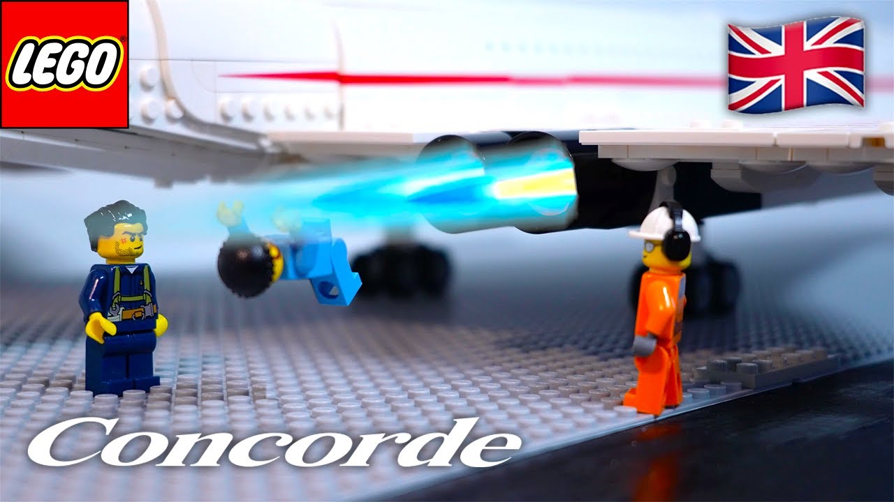 LEGO minifigures build the CONCORDE