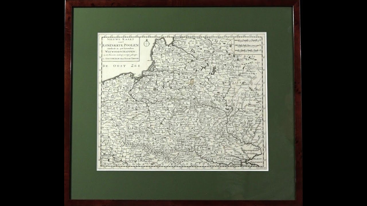 Isaak Tirion (1705-1765) &bdquo;Nieuwe Kaart want Koninkryk Poolen...&rdquo; [Mapa Polski wydanie z ok. 1733 r.]