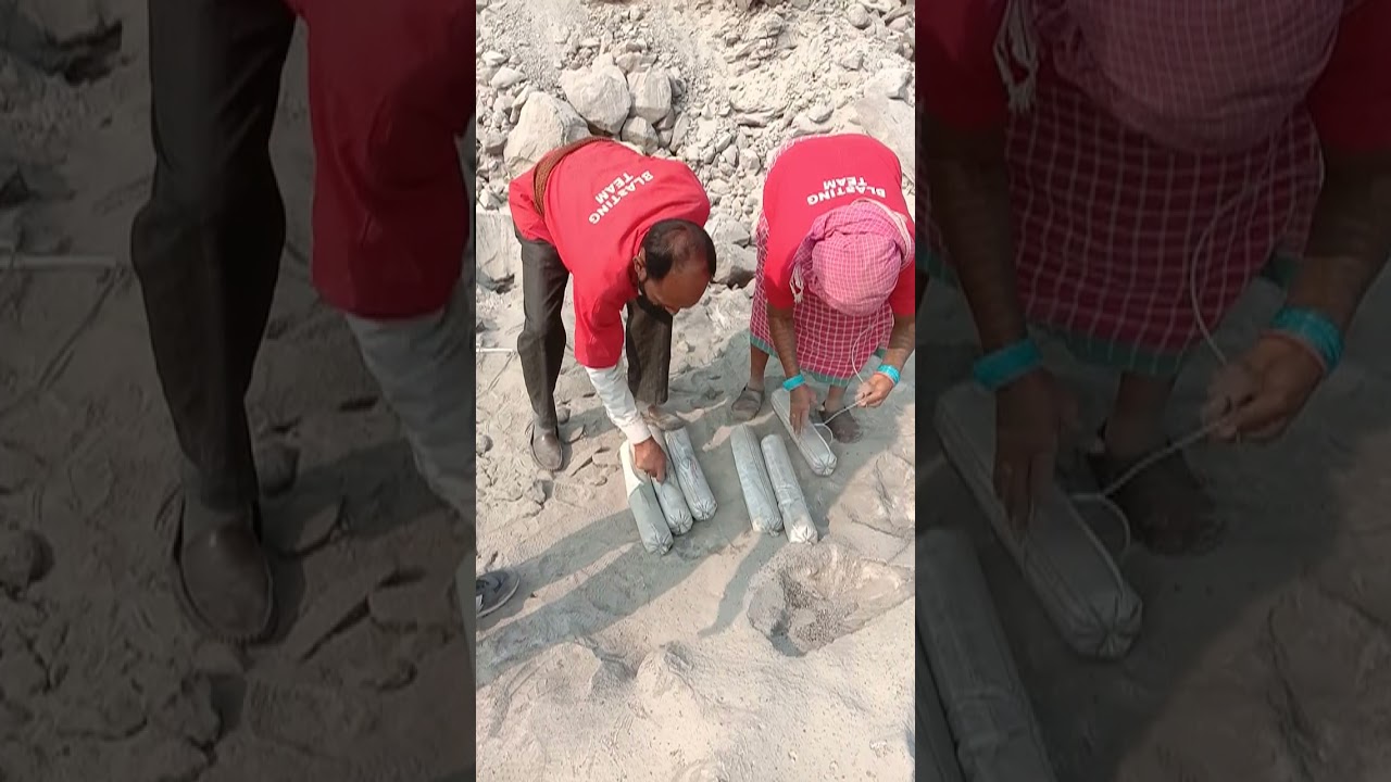 Opencast mines explosive charging for blasting full explaination.