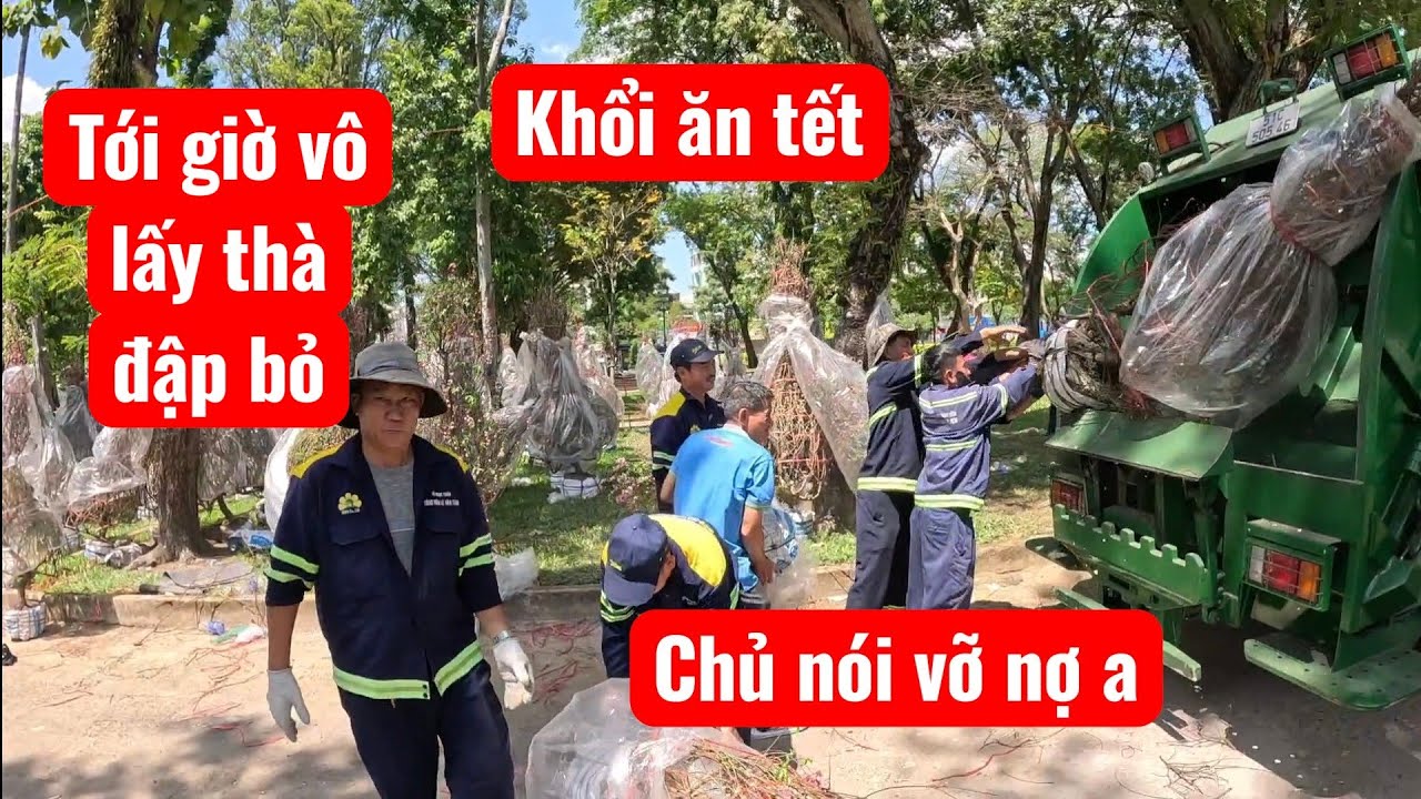 Chủ nói vỡ nợ thật rồi a ơi ,bà con cô bác cứ đợi hết giờ là vô lấy nên thà em đập bỏ chứ không cho
