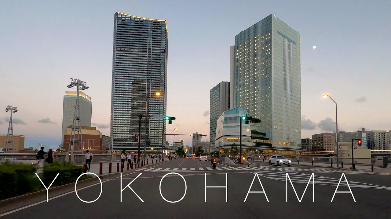 川崎—横浜の夕日ドライブ - 4K Kawasaki—Yokohama｜Drive in Japan