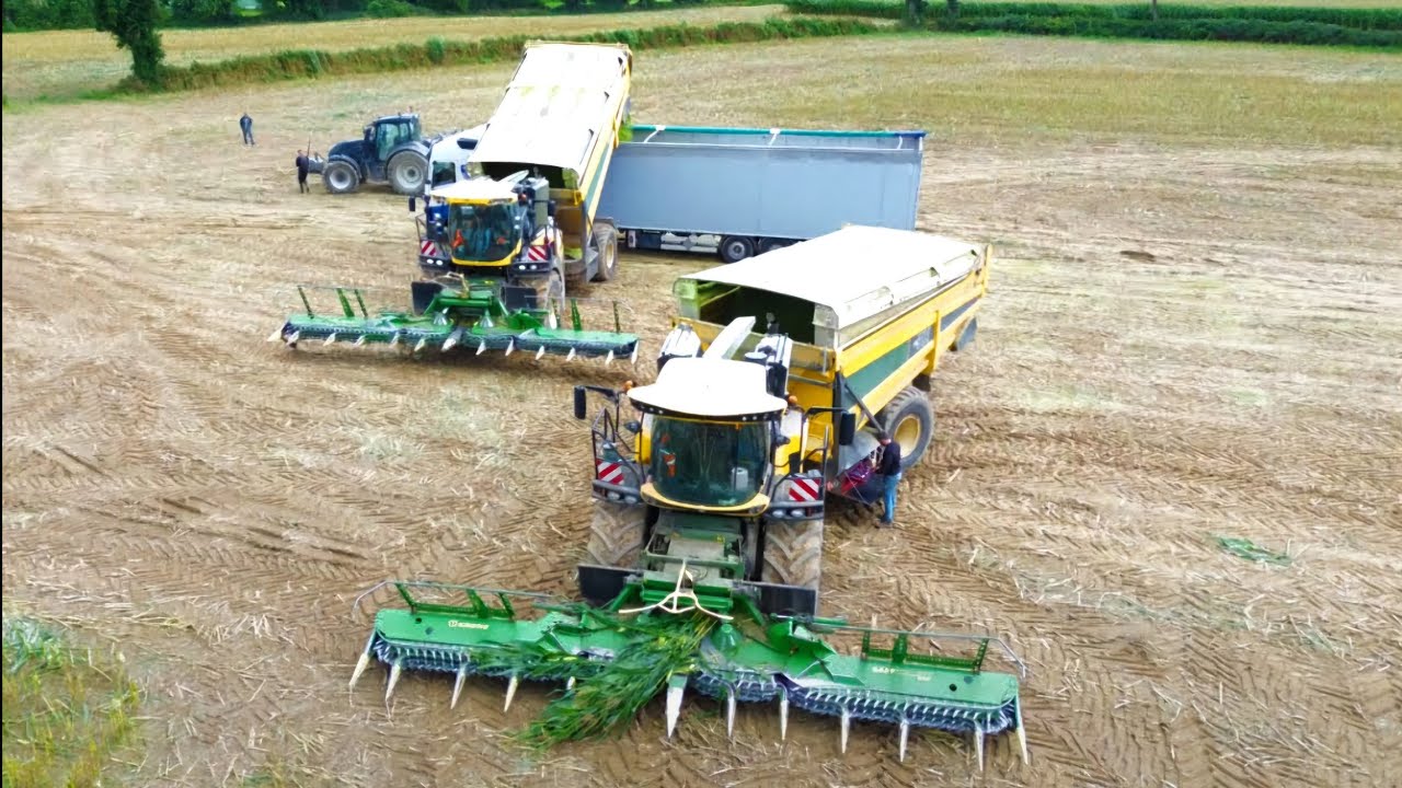 🇨🇵 2 Ensileuse 1200 CV / Déshyouest / Ensilage de maïs 2025 🌽