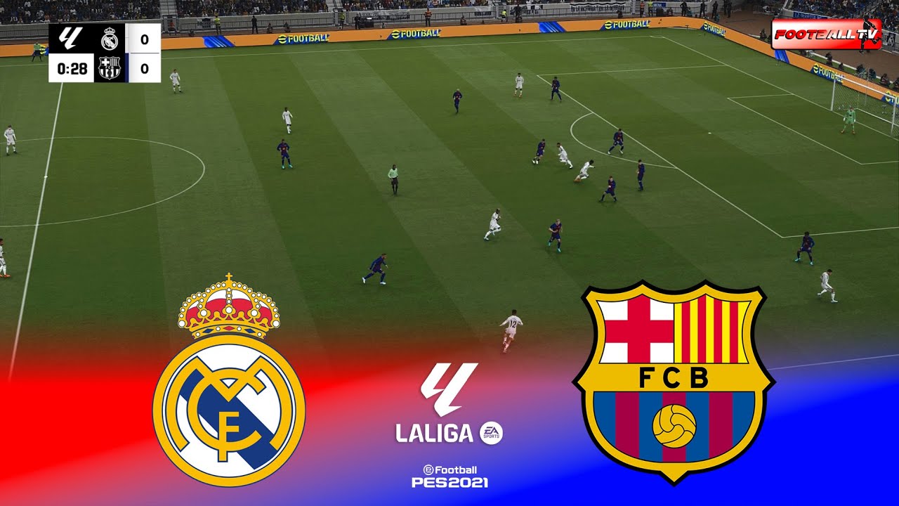 🔴Real Madrid vs Barcelona - El Clasico La Liga 25/26 | Pes 21 Gameplay PC