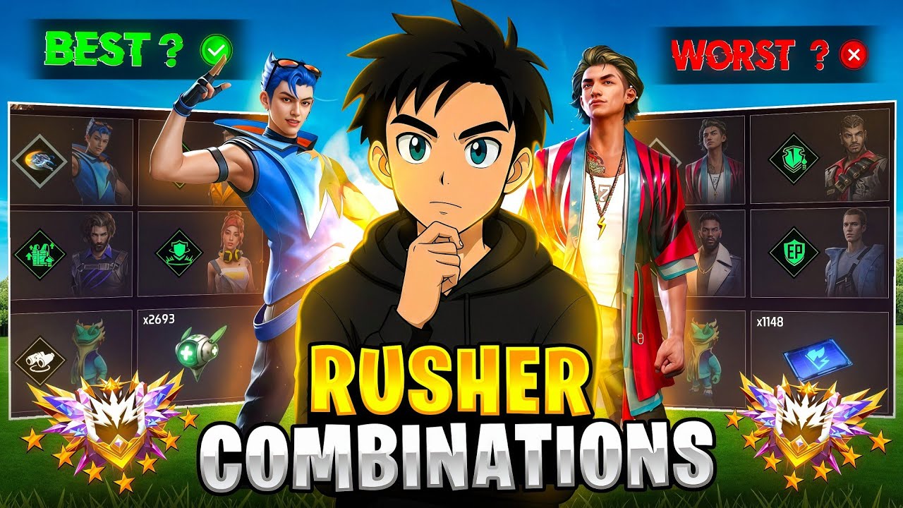Rusher Combination 🏆 Win Every Shot Range Fight 😱 || AFTER OB52 Update 🔥