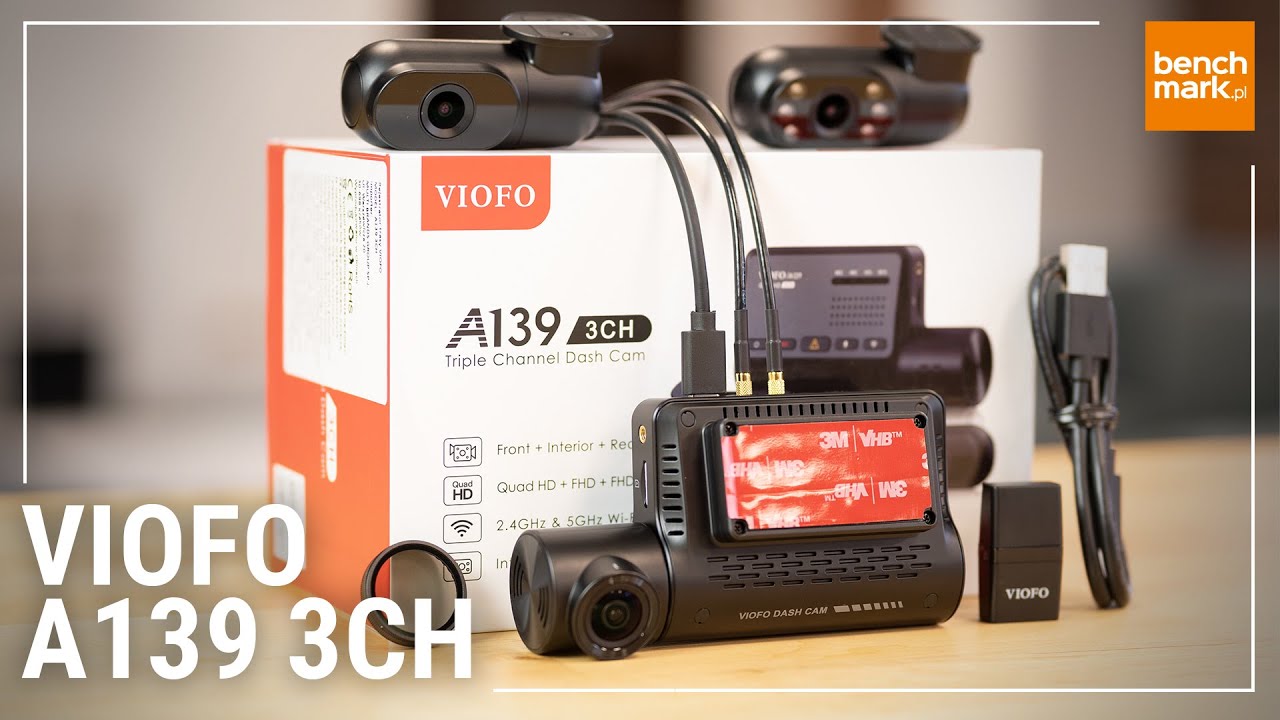 VIOFO A139 3CH - wideorejestrator z trzema kamerami