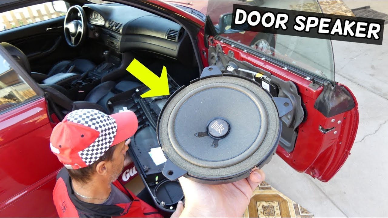 HOW TO REMOVE AND REPLACE  FRONT DOOR SPEAKER ON BMW E46 CONVERTIBLE COUPE