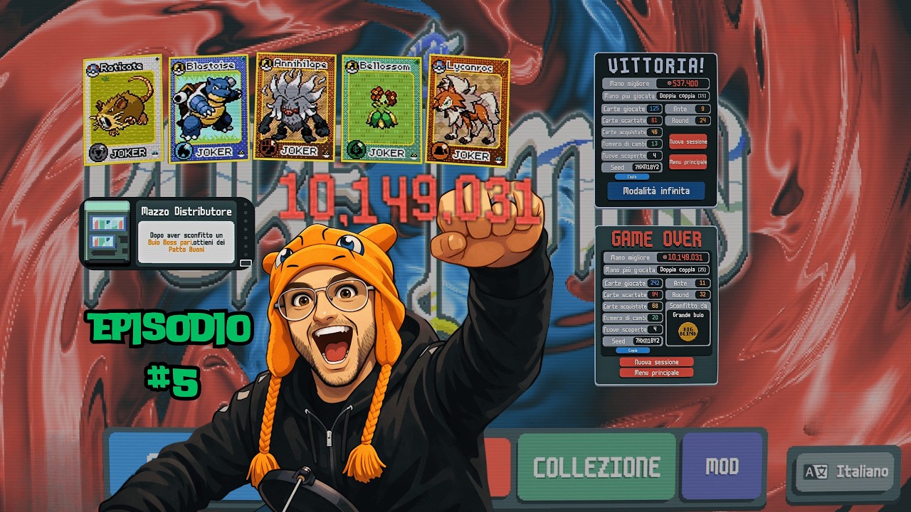 Balatro POKERMON episodio #5 - mazzo Distributore - puntata bianca
