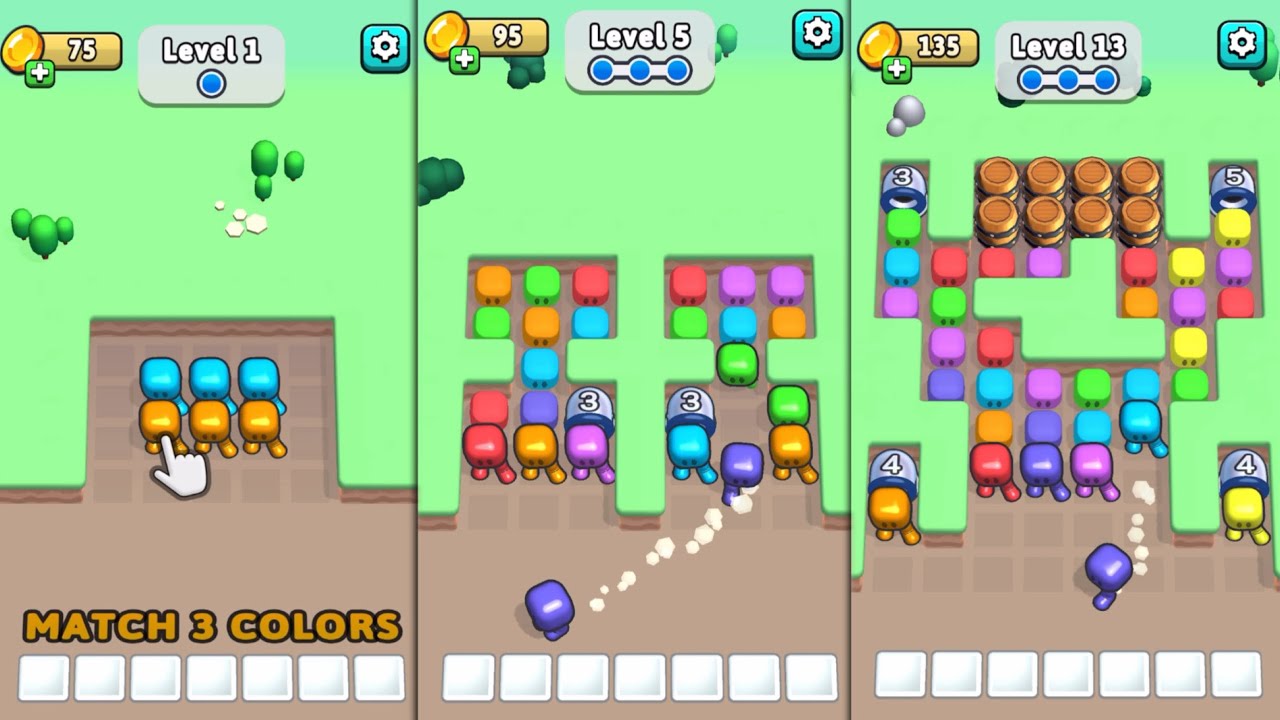 Block Jam 3D Puzzle Game play Walkthrough iOS Android