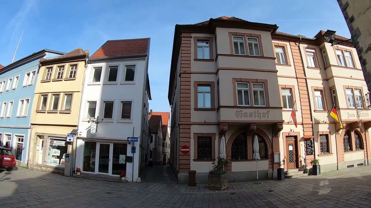 D: Ochsenfurt. Unterfranken. Eindrücke aus der Stadtmitte. November 2022
