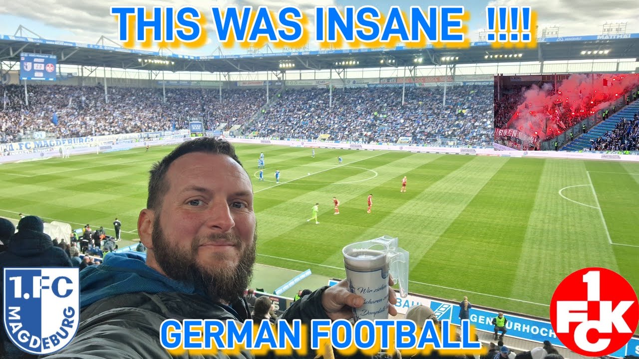 I experienced GERMAN FOOTBALL for the first time. FC MAGDEBURG.