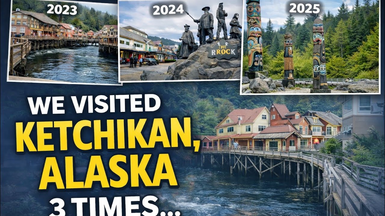 Ketchikan, Alaska 2023–2025 | Creek Street, Totem Poles & Our Travel Memories