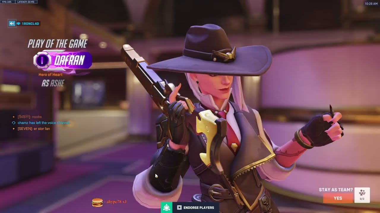Человек-аимбот из Overwatch 2 Дафран демонстрирует свои навыки игры за Эша