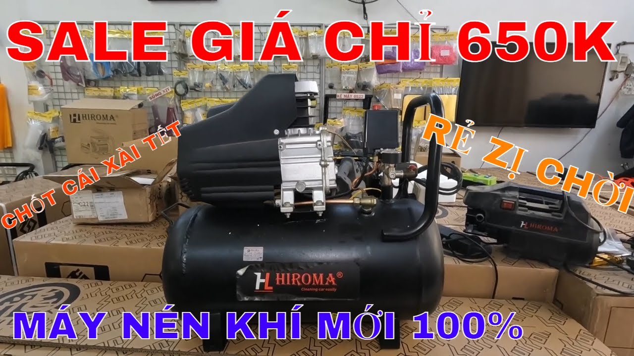 🔴MÁY NÉN KHÍ CÓ DẦU 0550 SALE CÒN CÓ 650K | Mua cái máy nén khí về xài TẾT các bác ơi- RẺ QUÁ CHỜI À