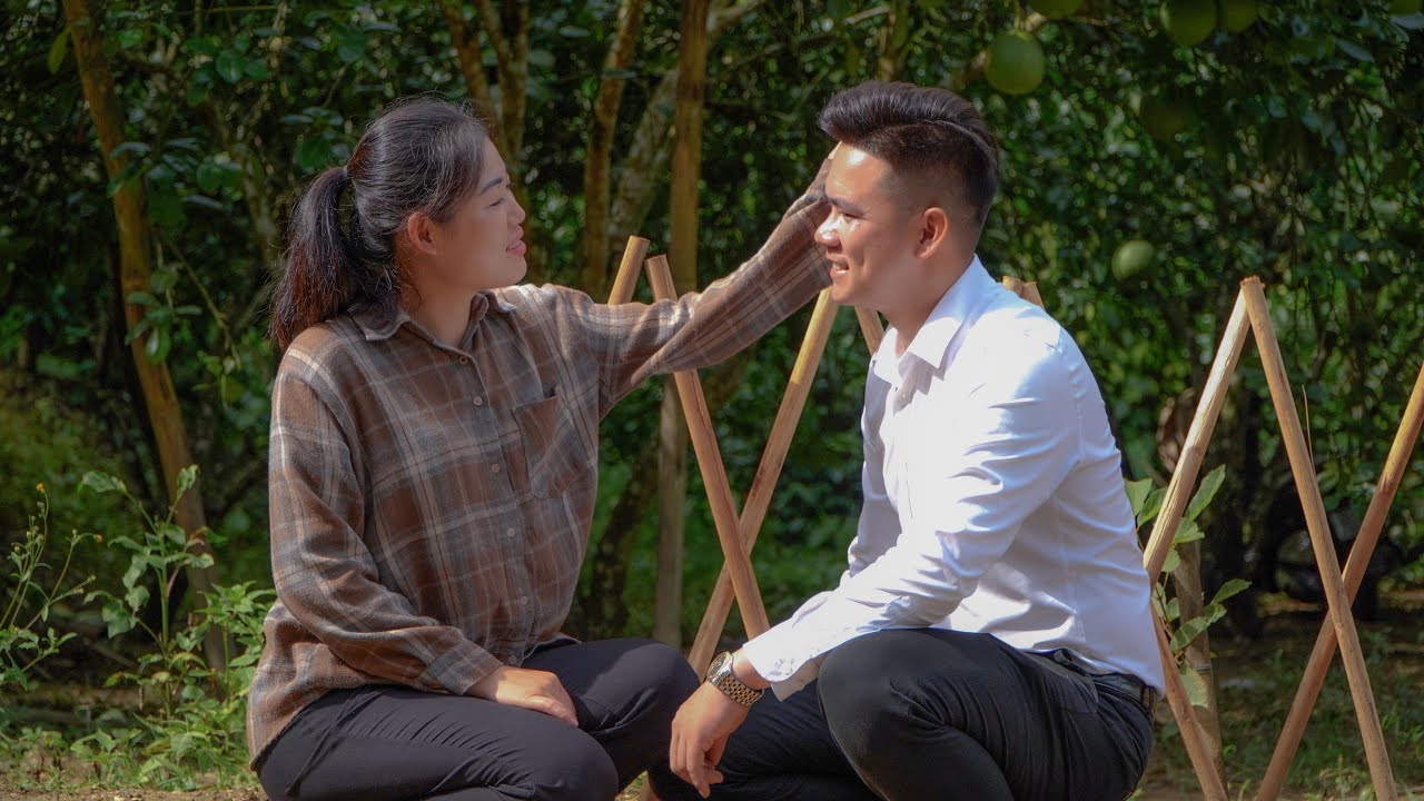 Love blossoms: Henry and Giang cultivate happiness together in a green garden