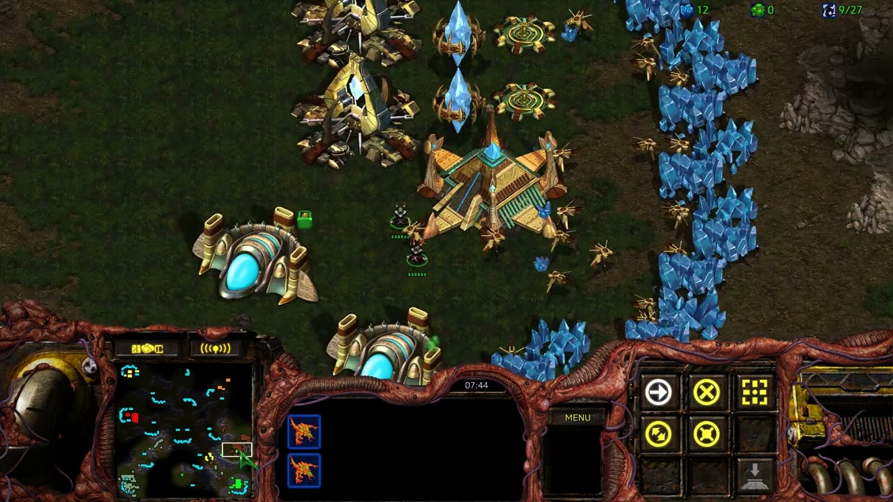 Starcraft Remastered 3v3 BGH Close Game as Zerg!