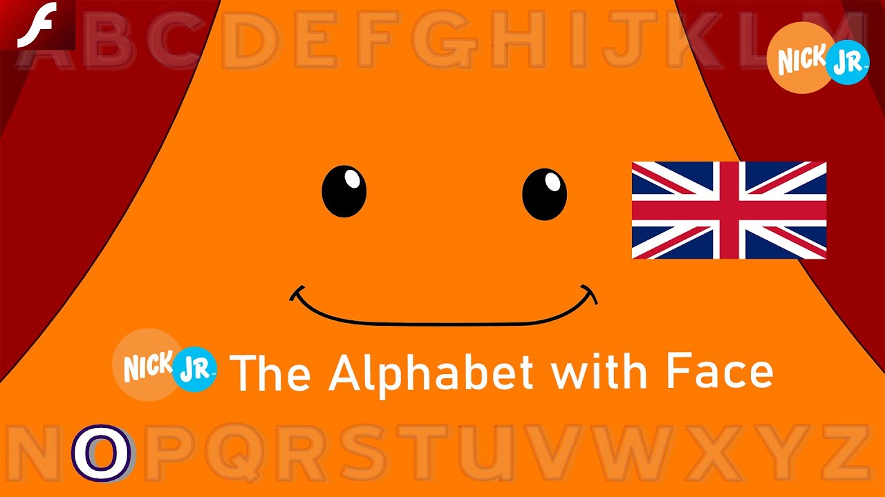 The Alphabet With Face (Flash 1999) UK English - Nick Jr. Games