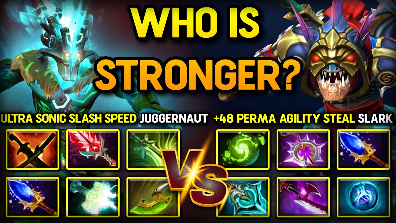WHO IS STRONGER? | ULTRA SONIC SLASH SPEED JUGGERNAUT VS. 48PERMA AGILITY STEAL SLARK | 7.37e DOTA 2