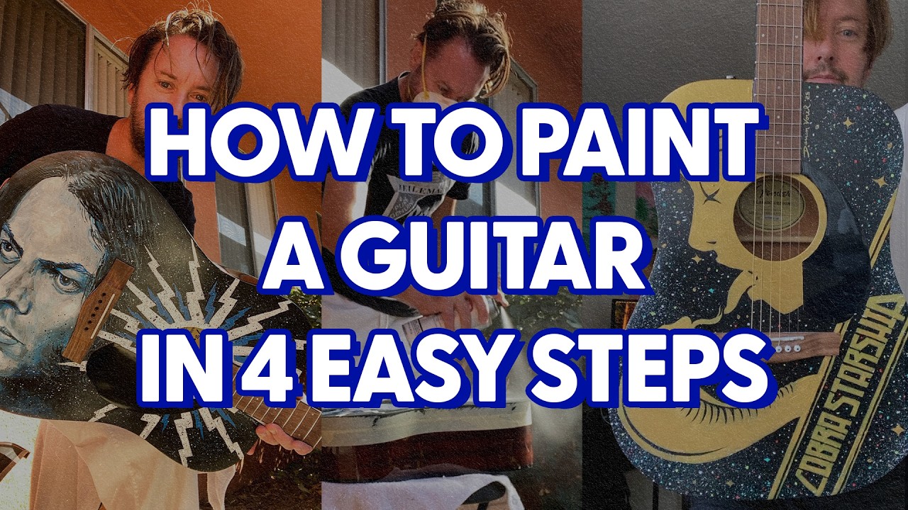 How To Paint On A Guitar In 4 Easy Steps