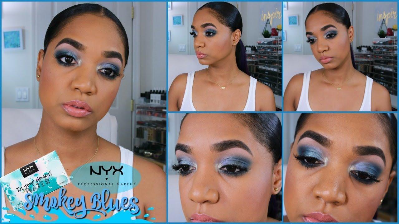 MAKEUP TUTORIAL (Detailed Talk Thru) 💦 NYX Cosmetics In Your Element - Water 💦