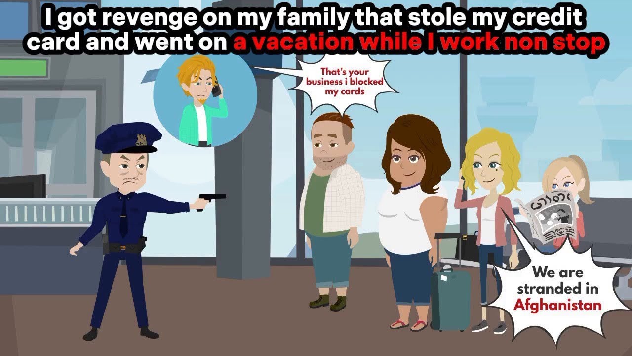 I got revenge on my family that stole my credit card and went on a vacation while I worked non stop